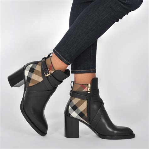 burberry boots black reed checks|Women’s Designer Boots .